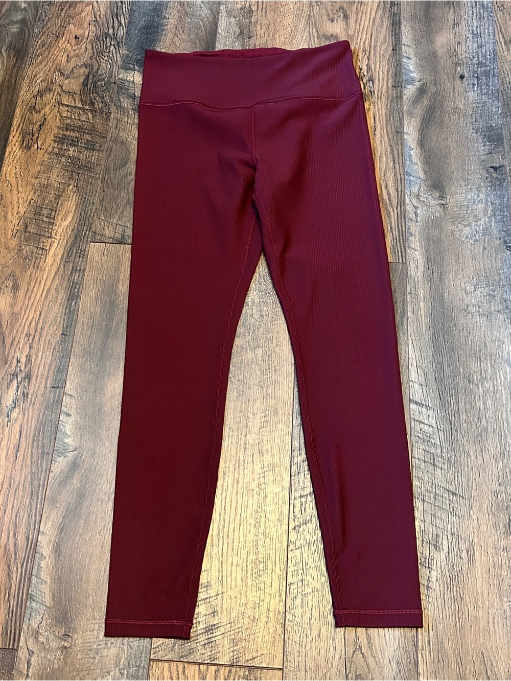 ~*~ Athleta Elation Ultra High Rise Rib Legging Redwood Rib M ~*~